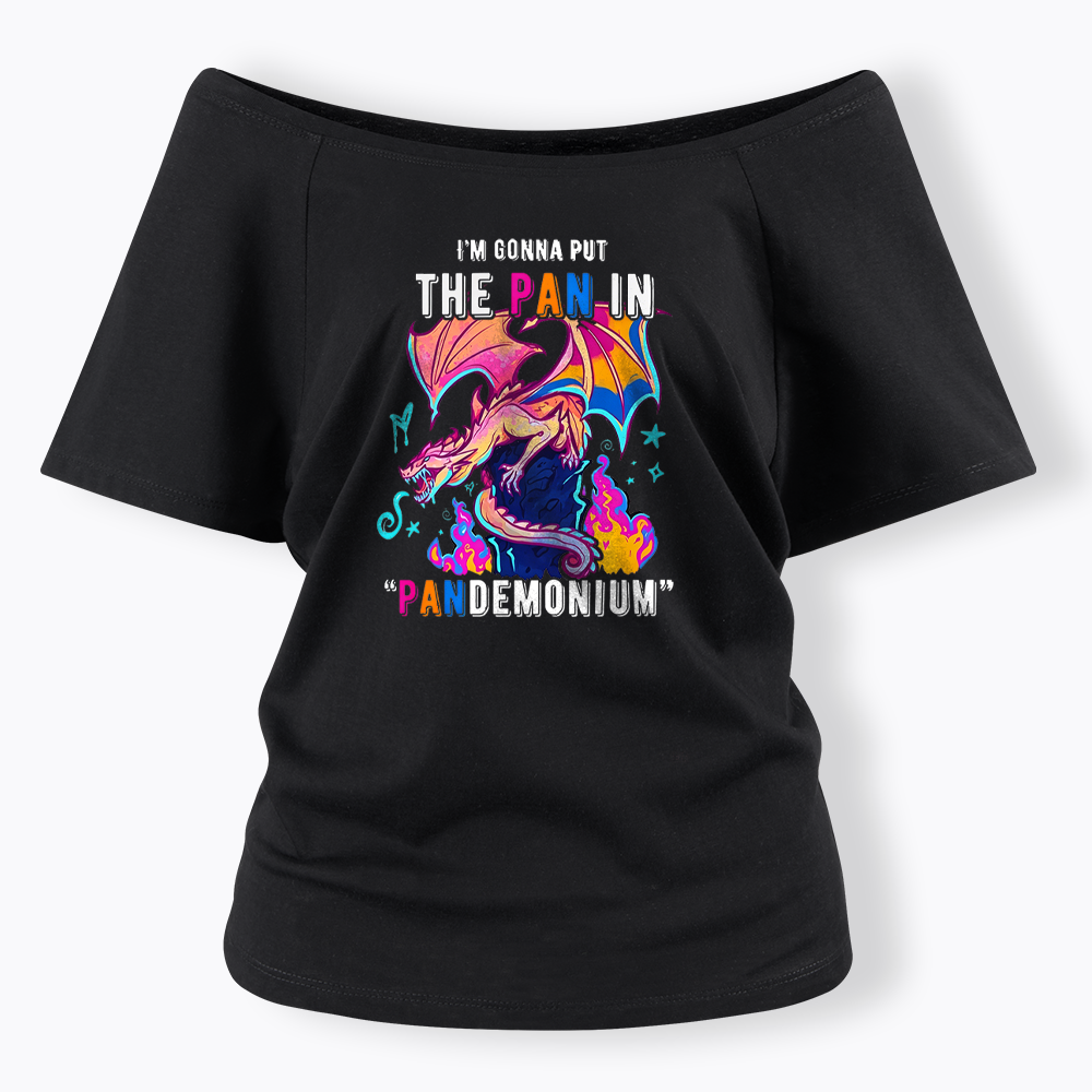 Dragon Pansexual Pride Off Shoulder T-shirt