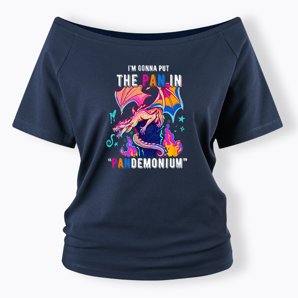 Dragon Pansexual Pride Off Shoulder T-shirt