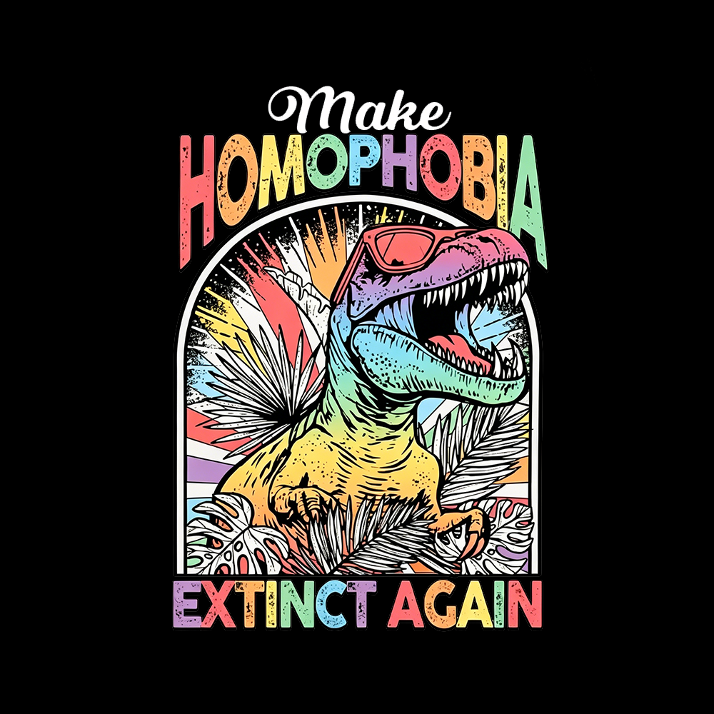 Make Homophobia Extinct Off Shoulder T-shirt