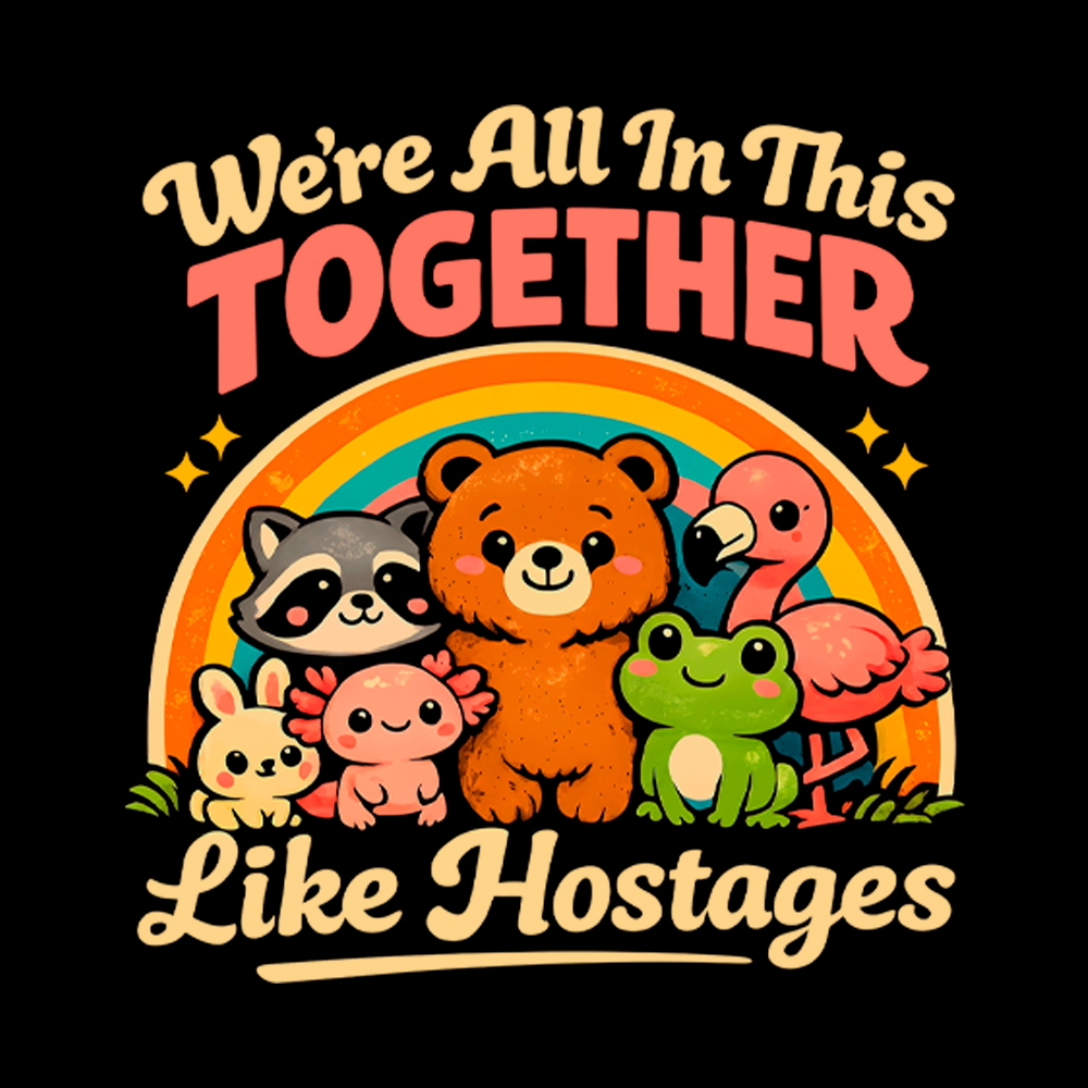 We're All in This Together Like Hostages Cropped T-Shirt