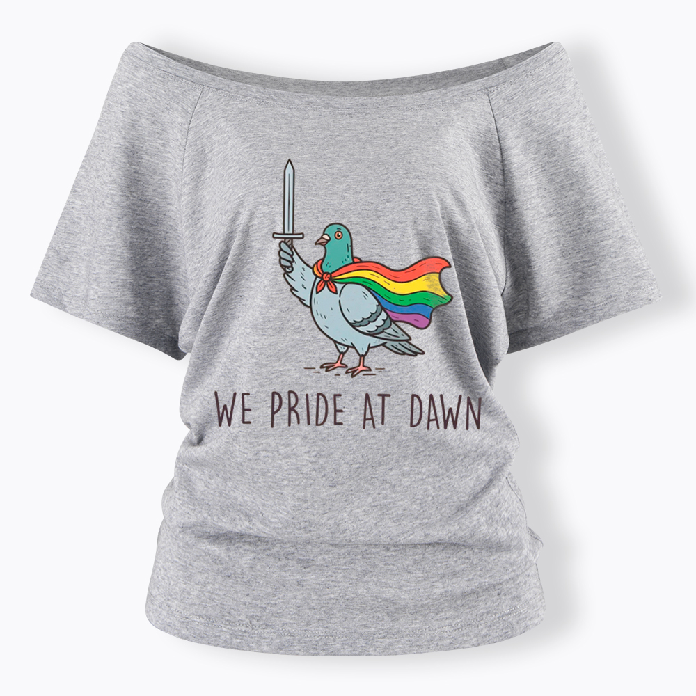 We Pride At Dawn Off Shoulder T-Shirt