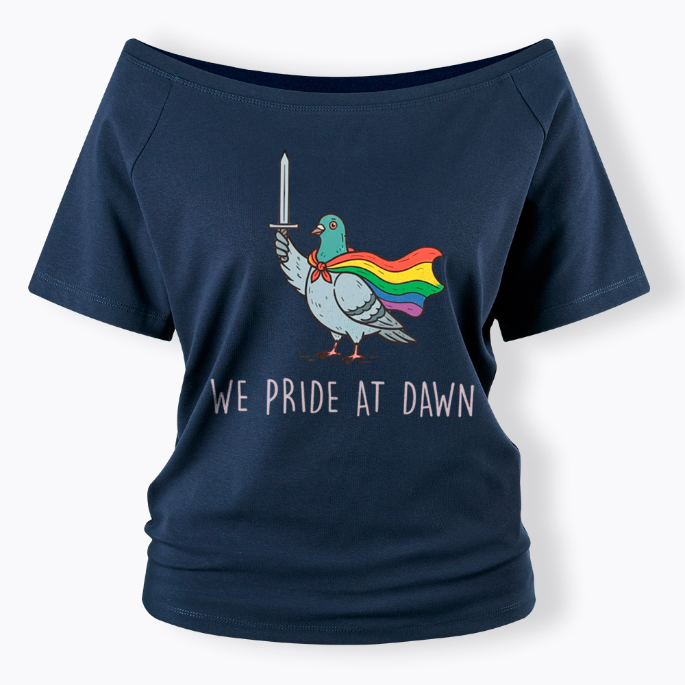 We Pride At Dawn Off Shoulder T-Shirt