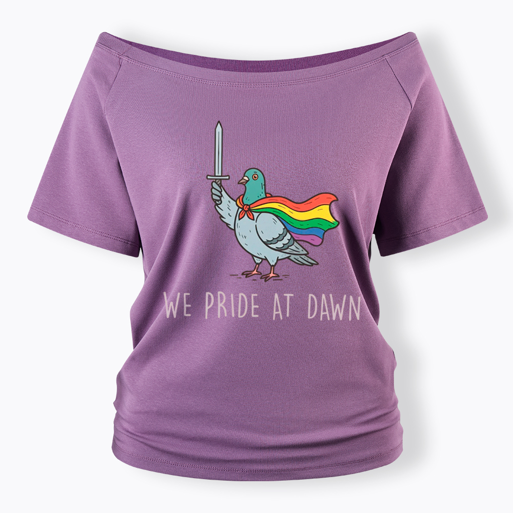 We Pride At Dawn Off Shoulder T-Shirt