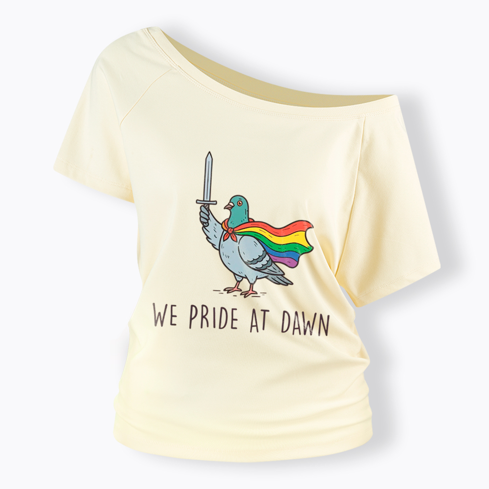 We Pride At Dawn Off Shoulder T-Shirt