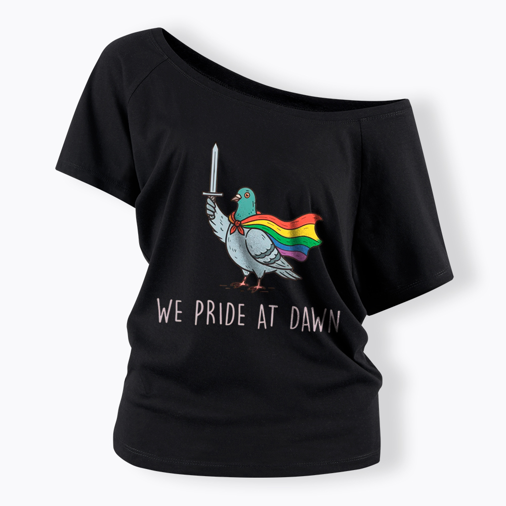 We Pride At Dawn Off Shoulder T-Shirt