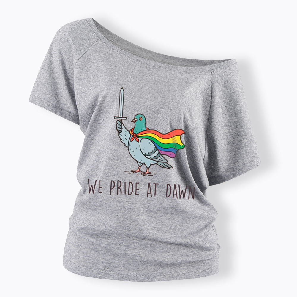We Pride At Dawn Off Shoulder T-Shirt
