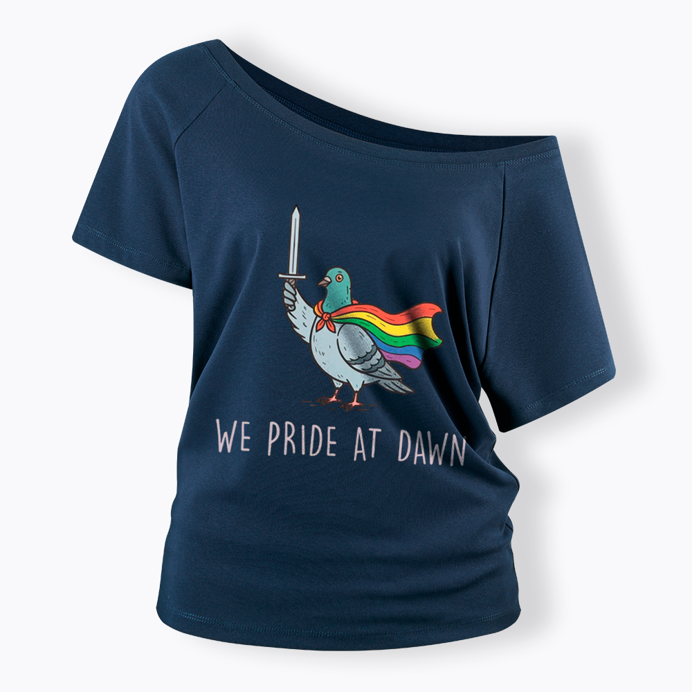 We Pride At Dawn Off Shoulder T-Shirt