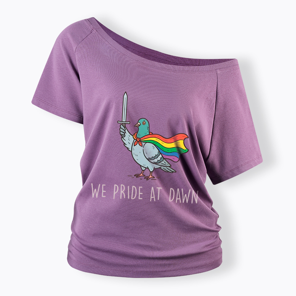 We Pride At Dawn Off Shoulder T-Shirt