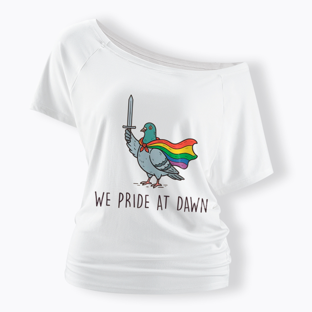 We Pride At Dawn Off Shoulder T-Shirt