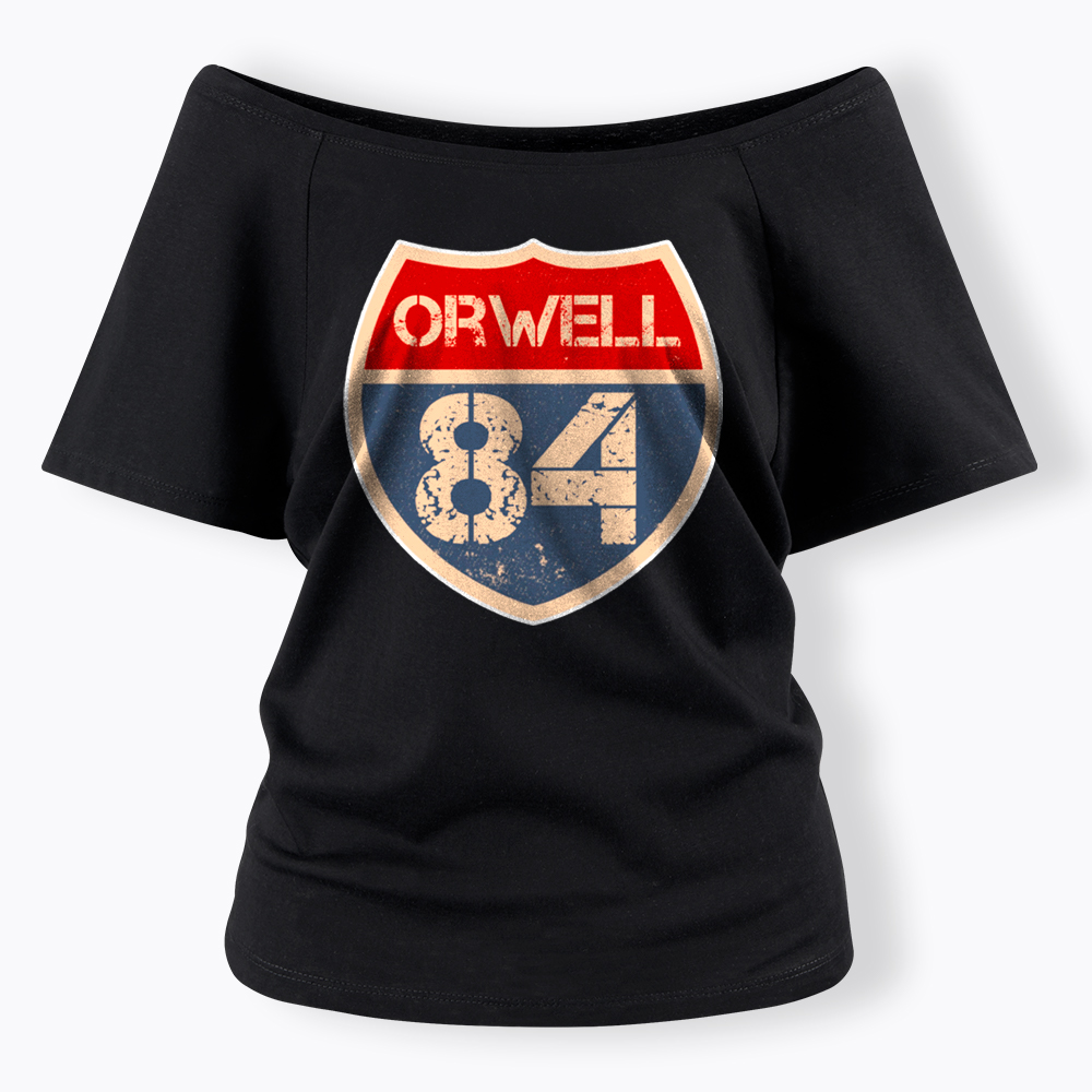 Orwell 84 Off Shoulder T-Shirt