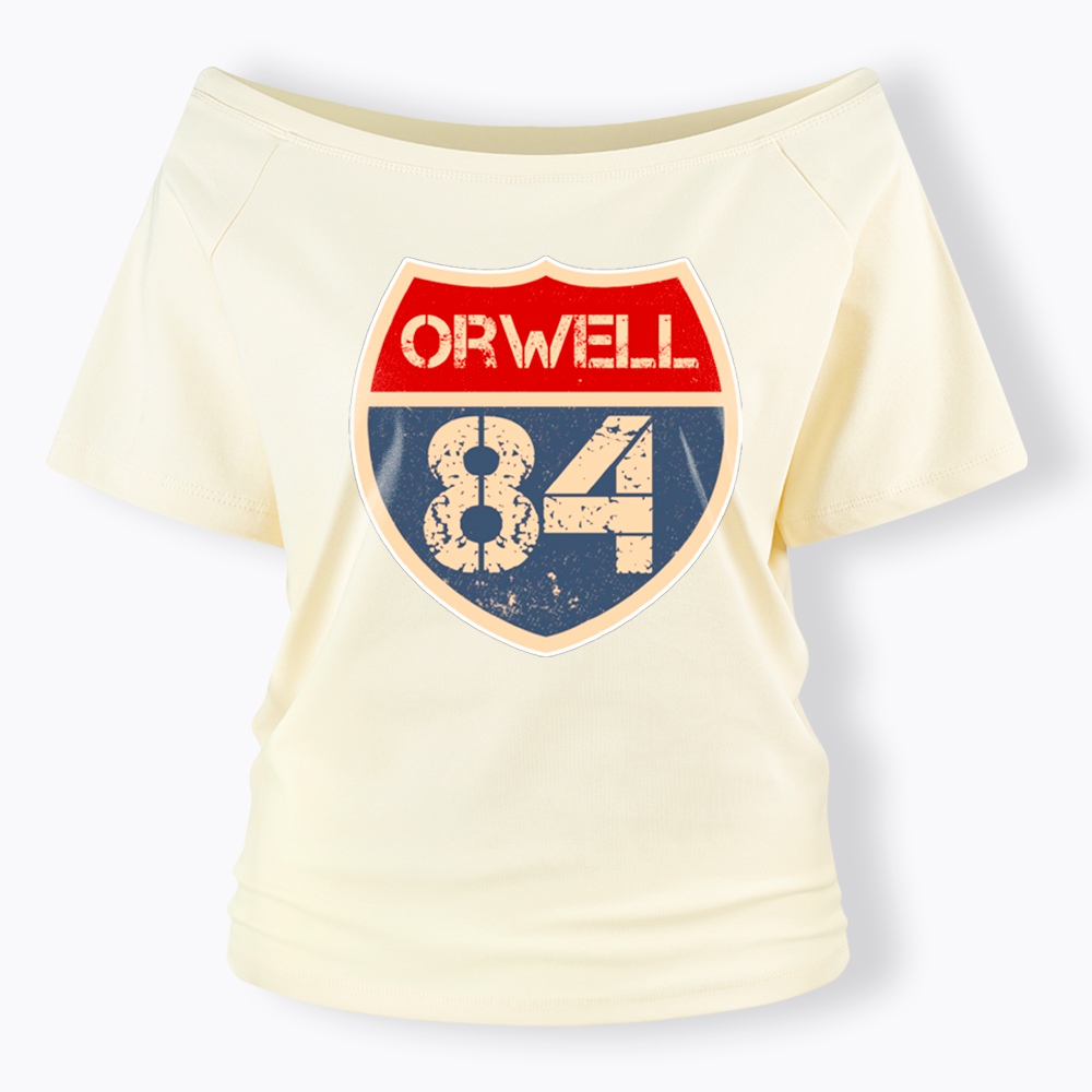 Orwell 84 Off Shoulder T-Shirt