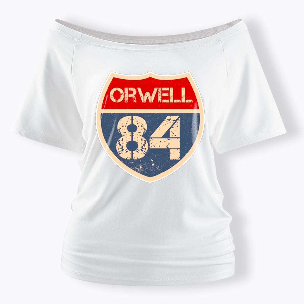 Orwell 84 Off Shoulder T-Shirt