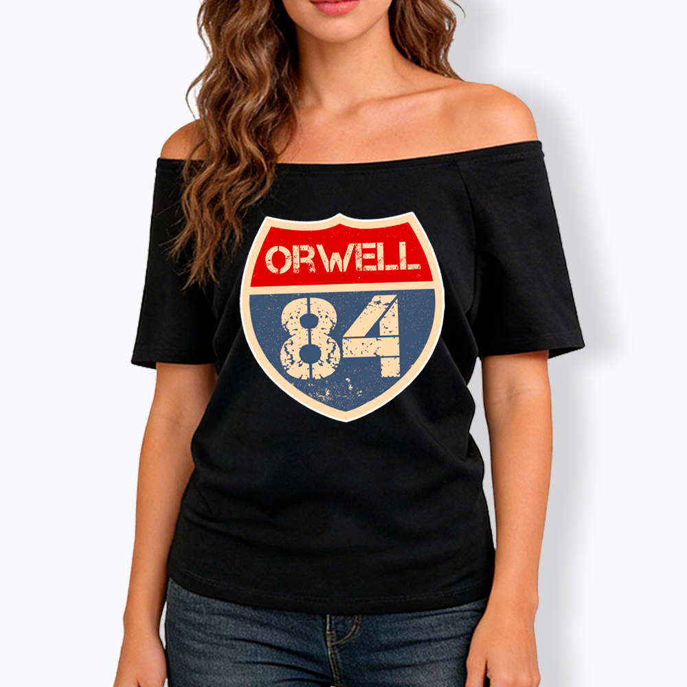 Orwell 84 Off Shoulder T-Shirt