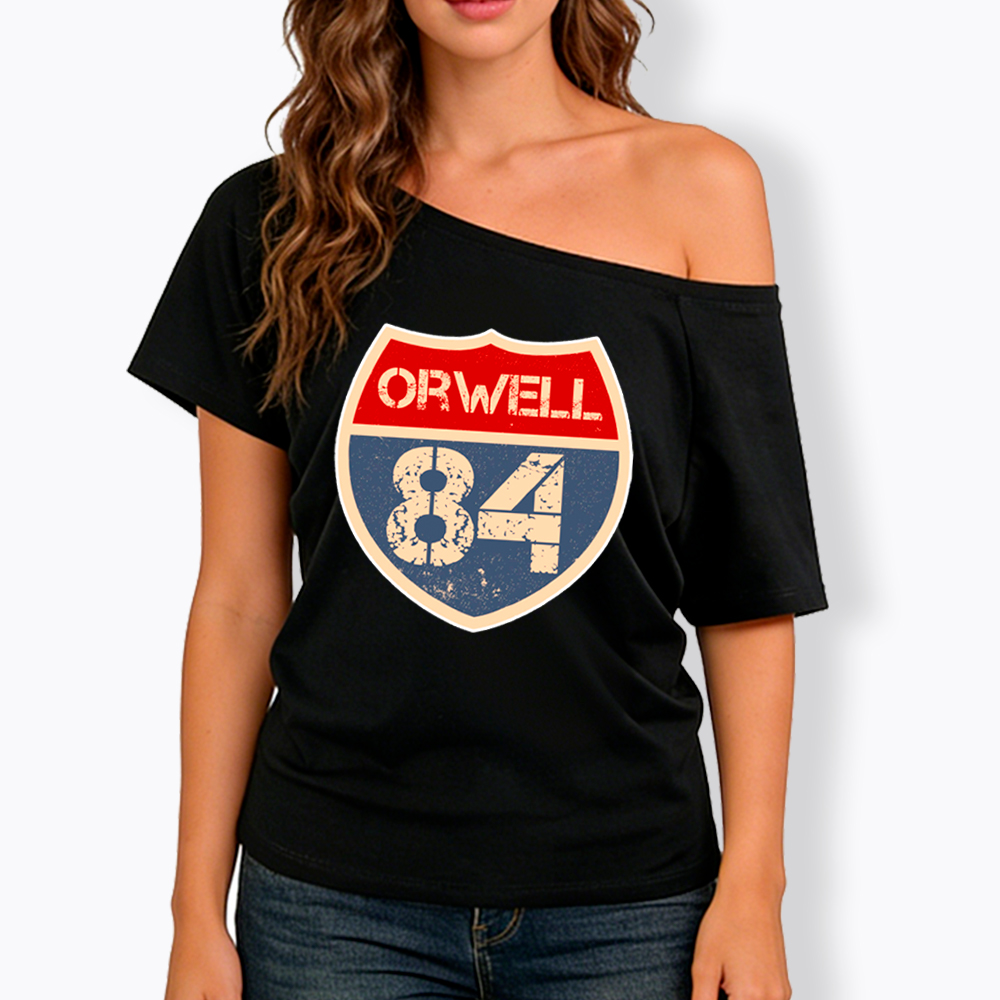 Orwell 84 Off Shoulder T-Shirt