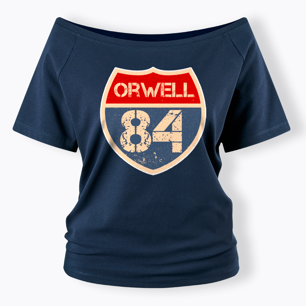 Orwell 84 Off Shoulder T-Shirt