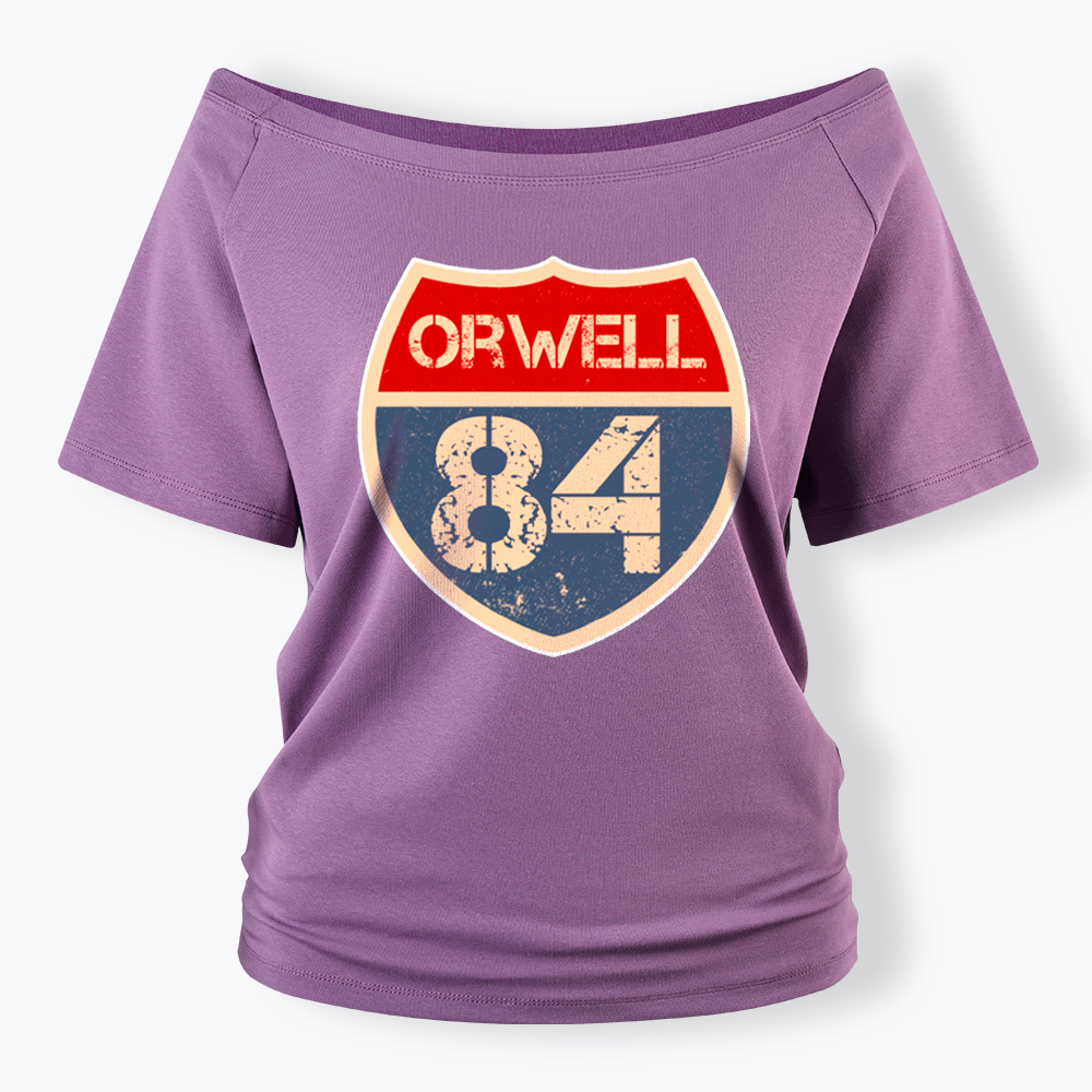 Orwell 84 Off Shoulder T-Shirt