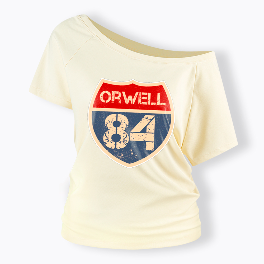 Orwell 84 Off Shoulder T-Shirt
