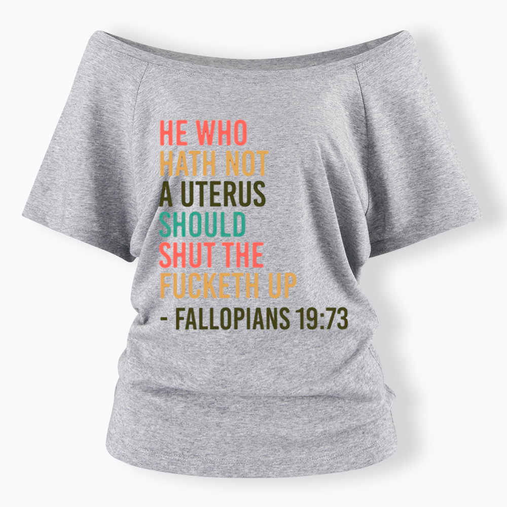 Pro Choice Feminist Women Rights Off Shoulder T-Shirt