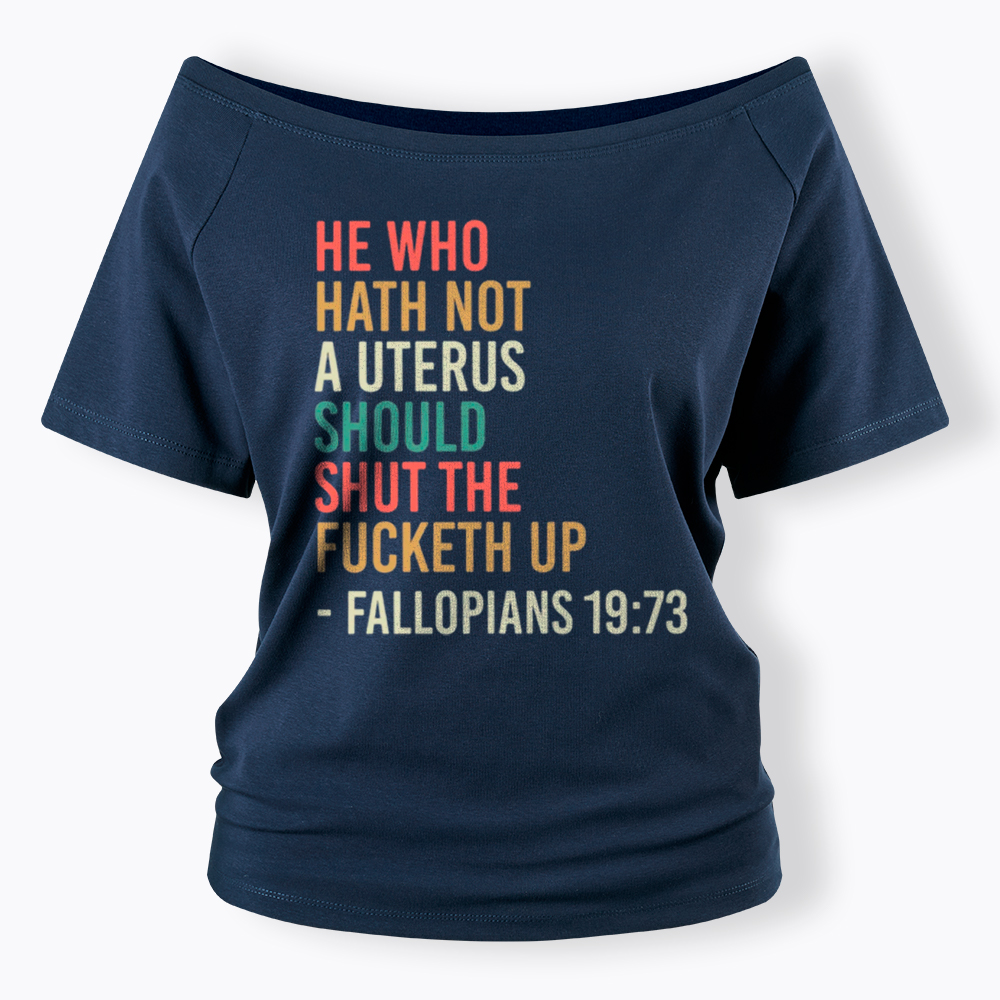 Pro Choice Feminist Women Rights Off Shoulder T-Shirt