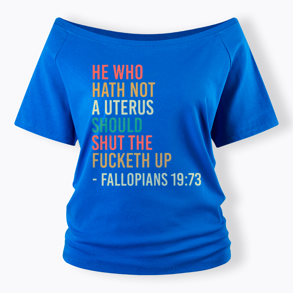 Pro Choice Feminist Women Rights Off Shoulder T-Shirt