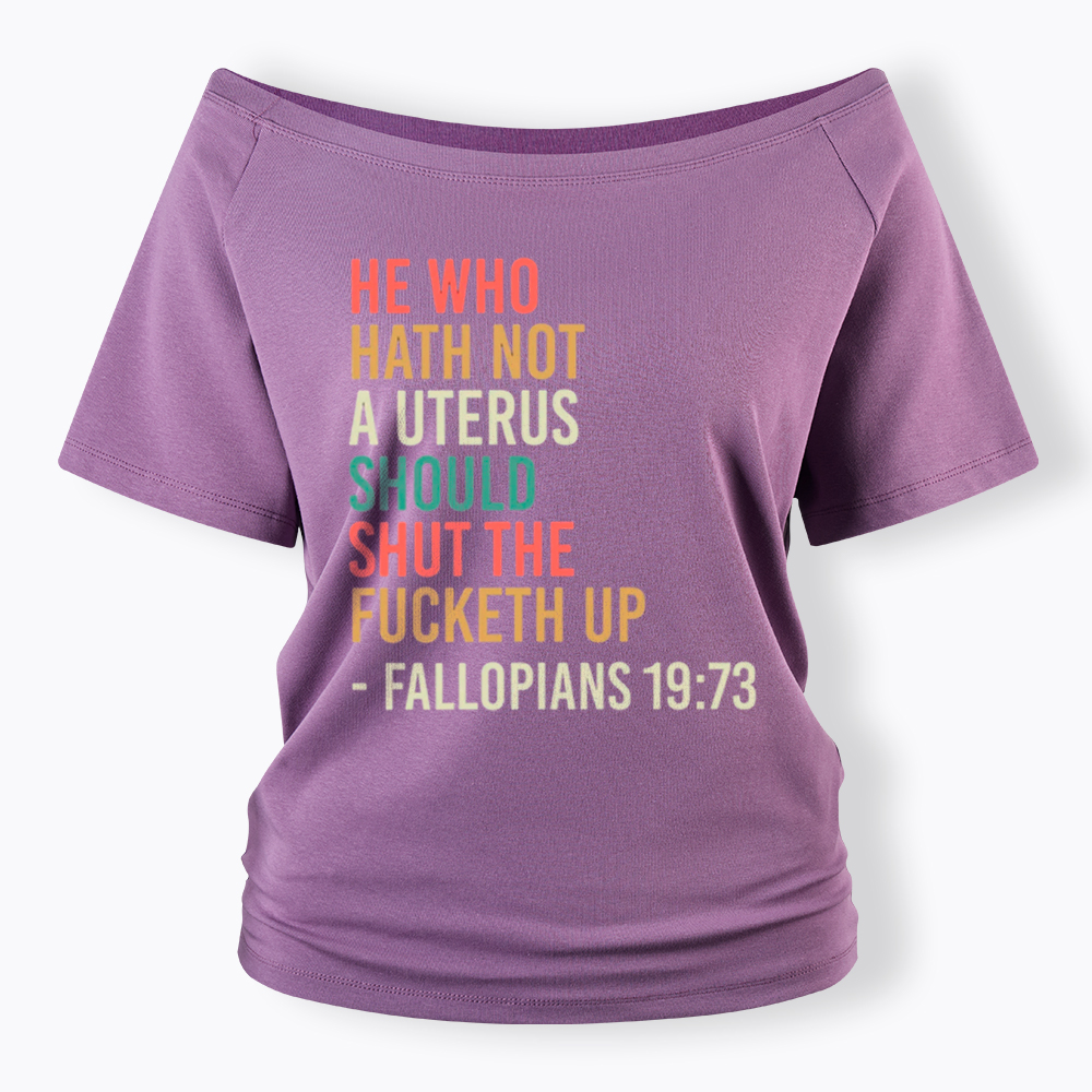Pro Choice Feminist Women Rights Off Shoulder T-Shirt
