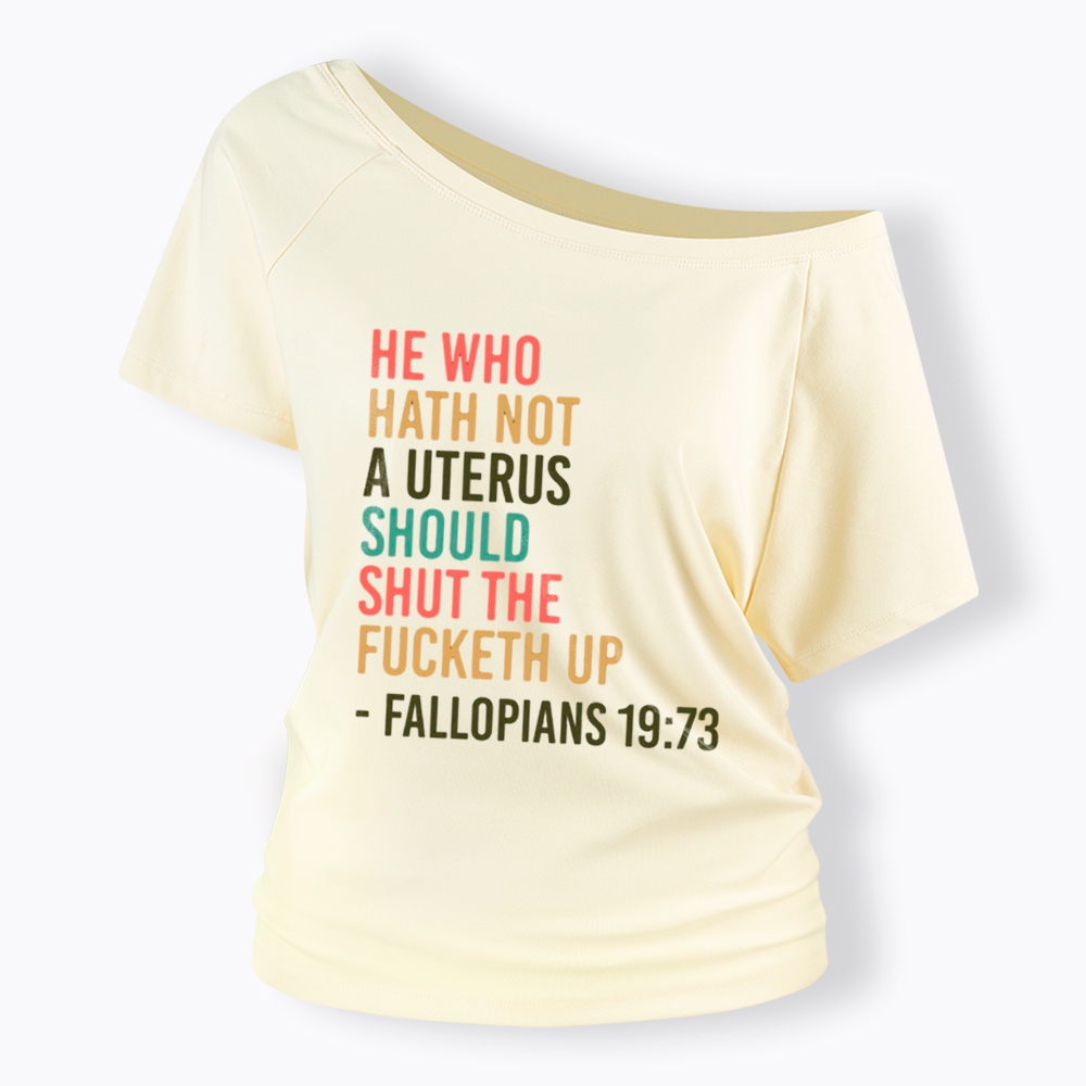 Pro Choice Feminist Women Rights Off Shoulder T-Shirt