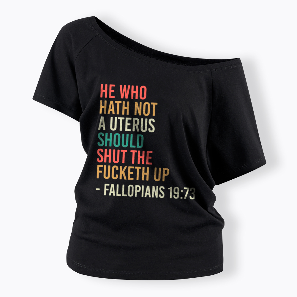 Pro Choice Feminist Women Rights Off Shoulder T-Shirt