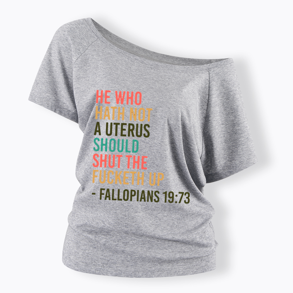Pro Choice Feminist Women Rights Off Shoulder T-Shirt