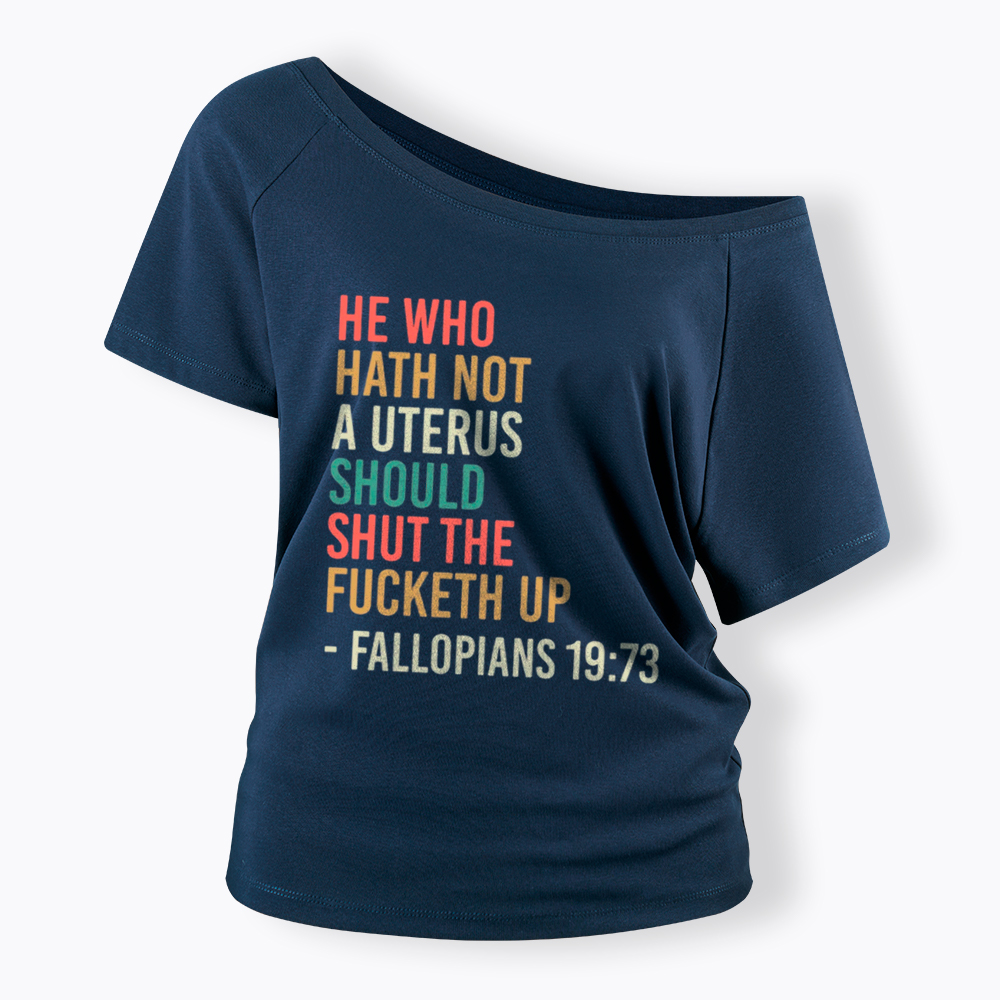 Pro Choice Feminist Women Rights Off Shoulder T-Shirt