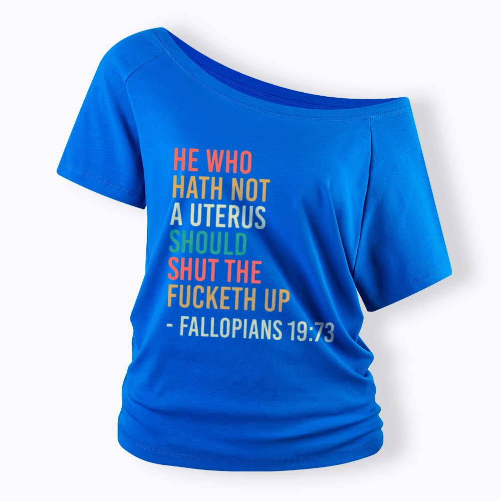 Pro Choice Feminist Women Rights Off Shoulder T-Shirt