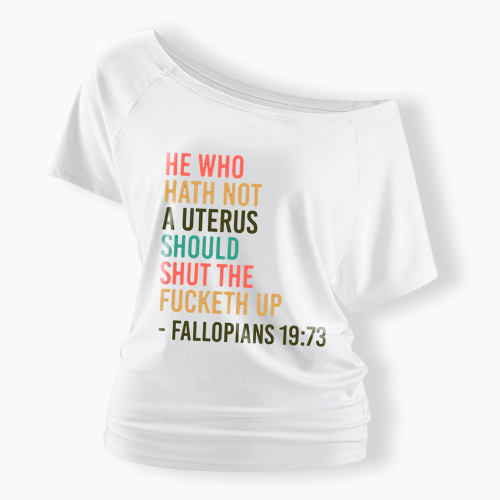 Pro Choice Feminist Women Rights Off Shoulder T-Shirt