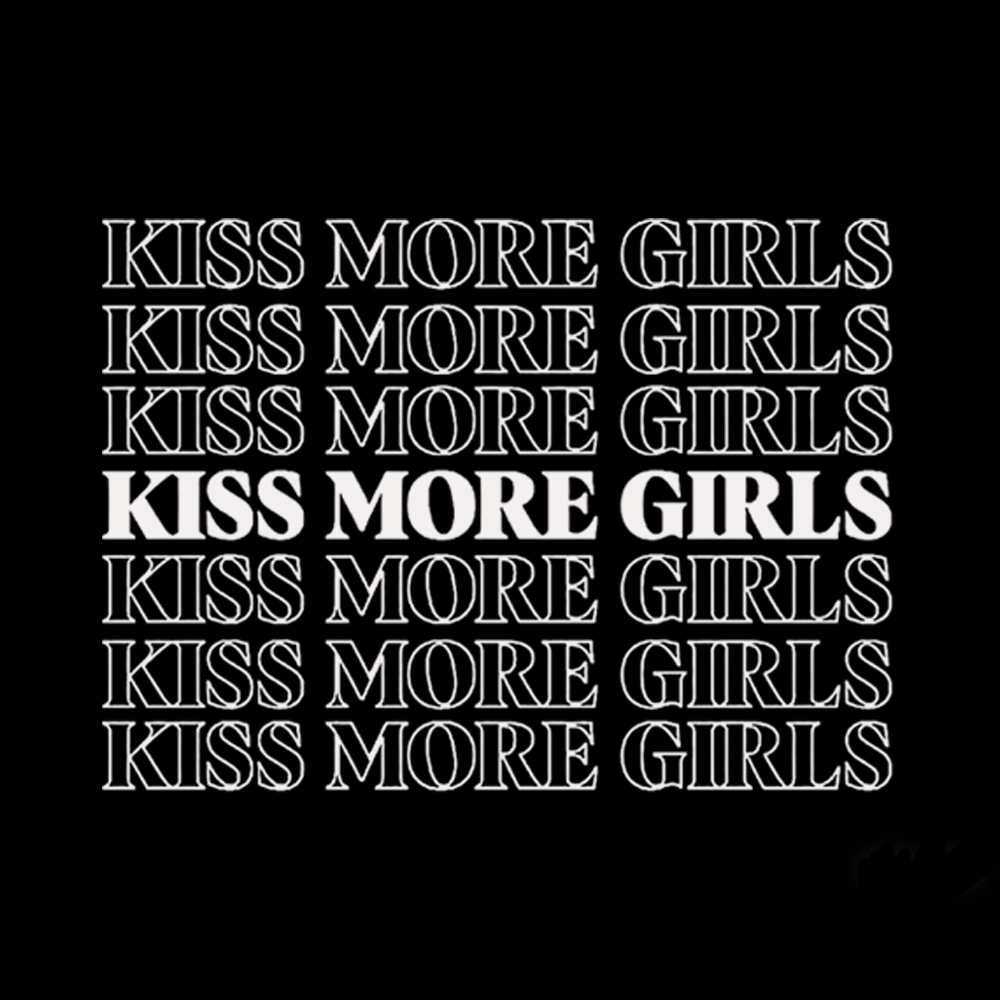 Kiss More Girls Kids Washed T-Shirts
