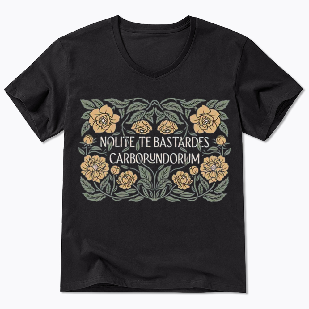 Nolite Te Bastardes Carborundorum V-Neck Classic T-Shirt