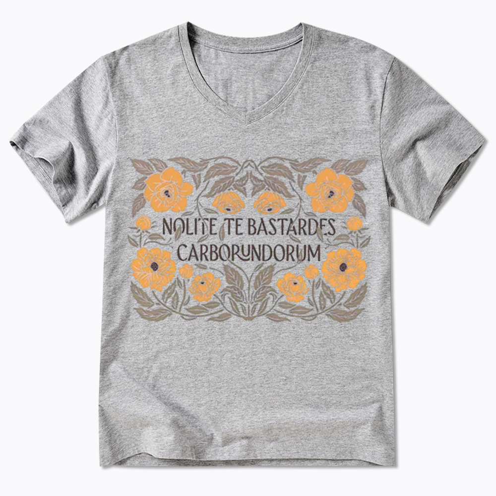 Nolite Te Bastardes Carborundorum V-Neck Classic T-Shirt