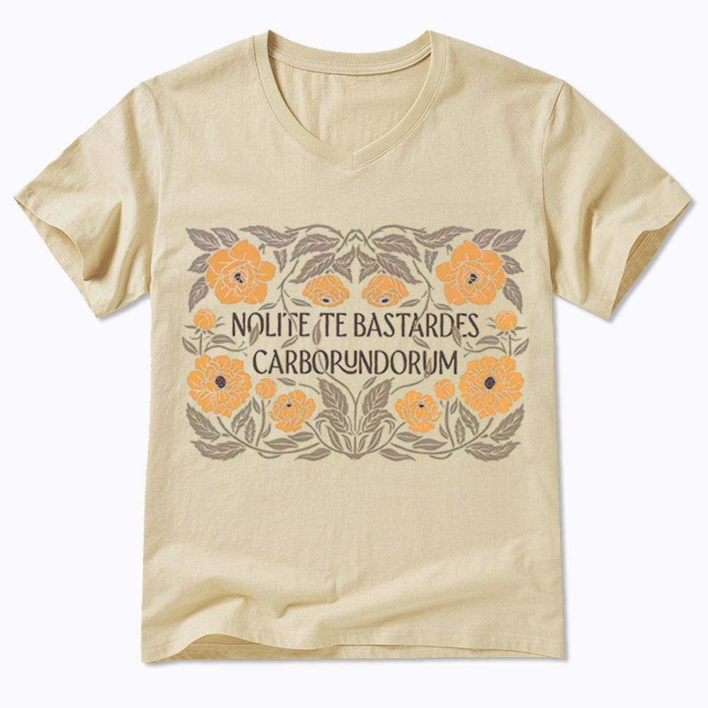 Nolite Te Bastardes Carborundorum V-Neck Classic T-Shirt