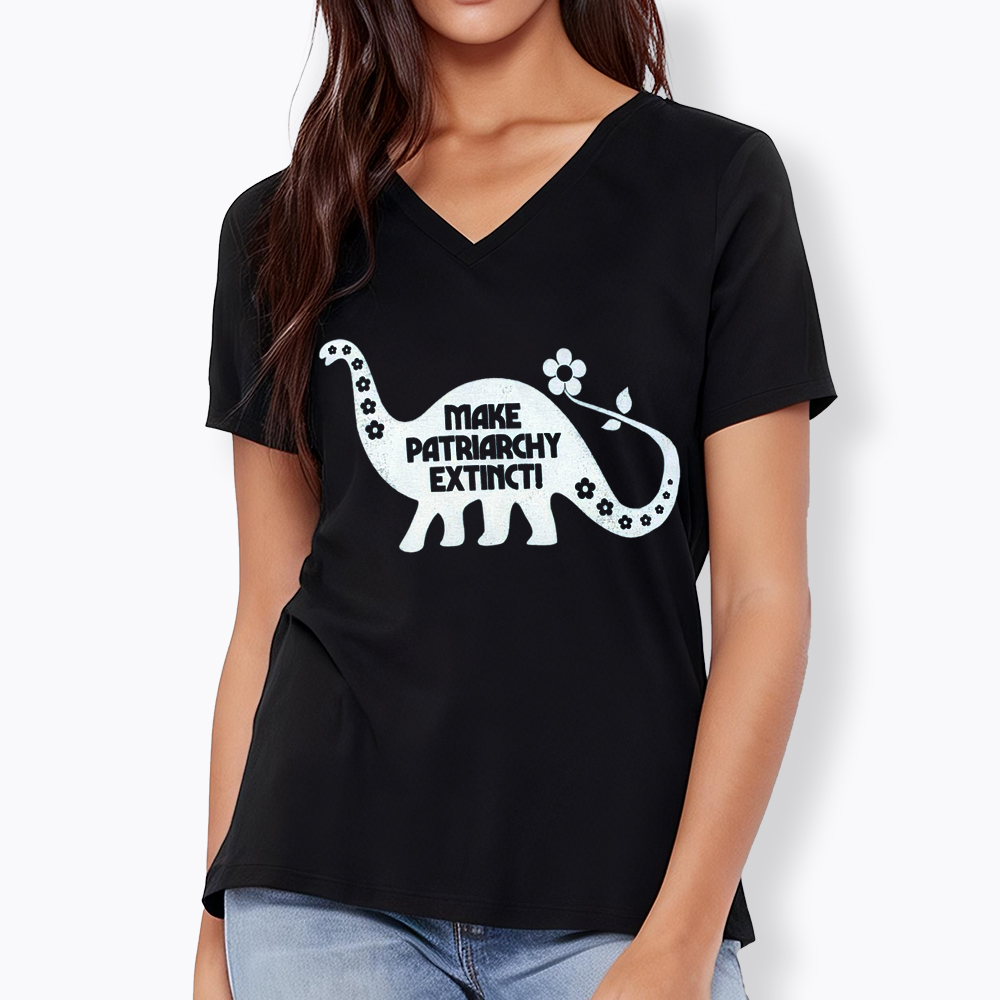 Make Patriarchy Extinct V-Neck Classic T-Shirt