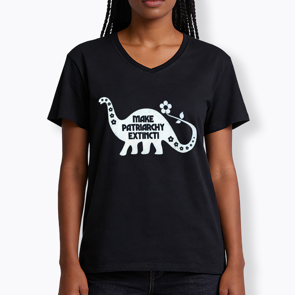 Make Patriarchy Extinct V-Neck Classic T-Shirt