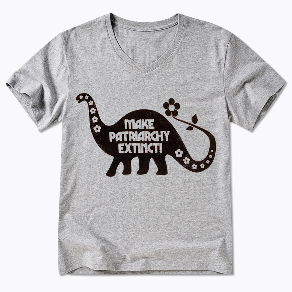 Make Patriarchy Extinct V-Neck Classic T-Shirt