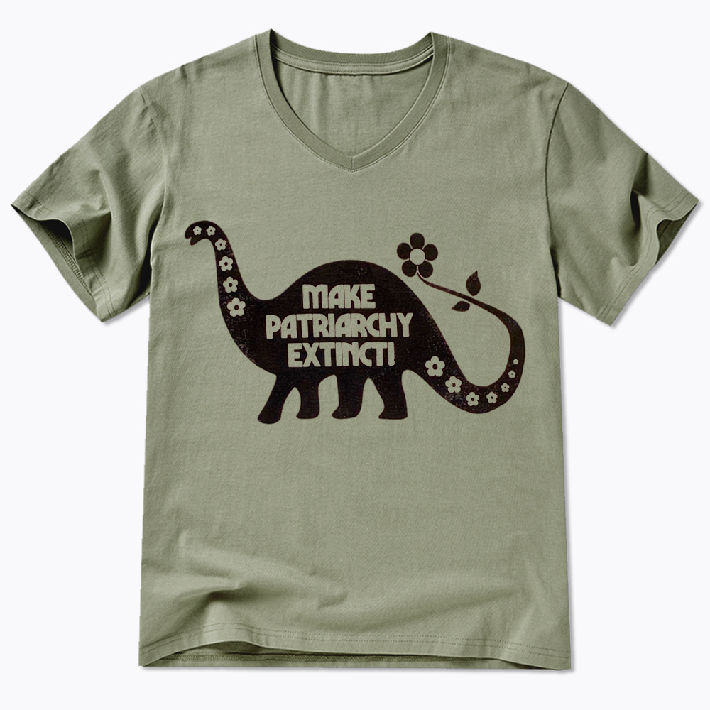 Make Patriarchy Extinct V-Neck Classic T-Shirt