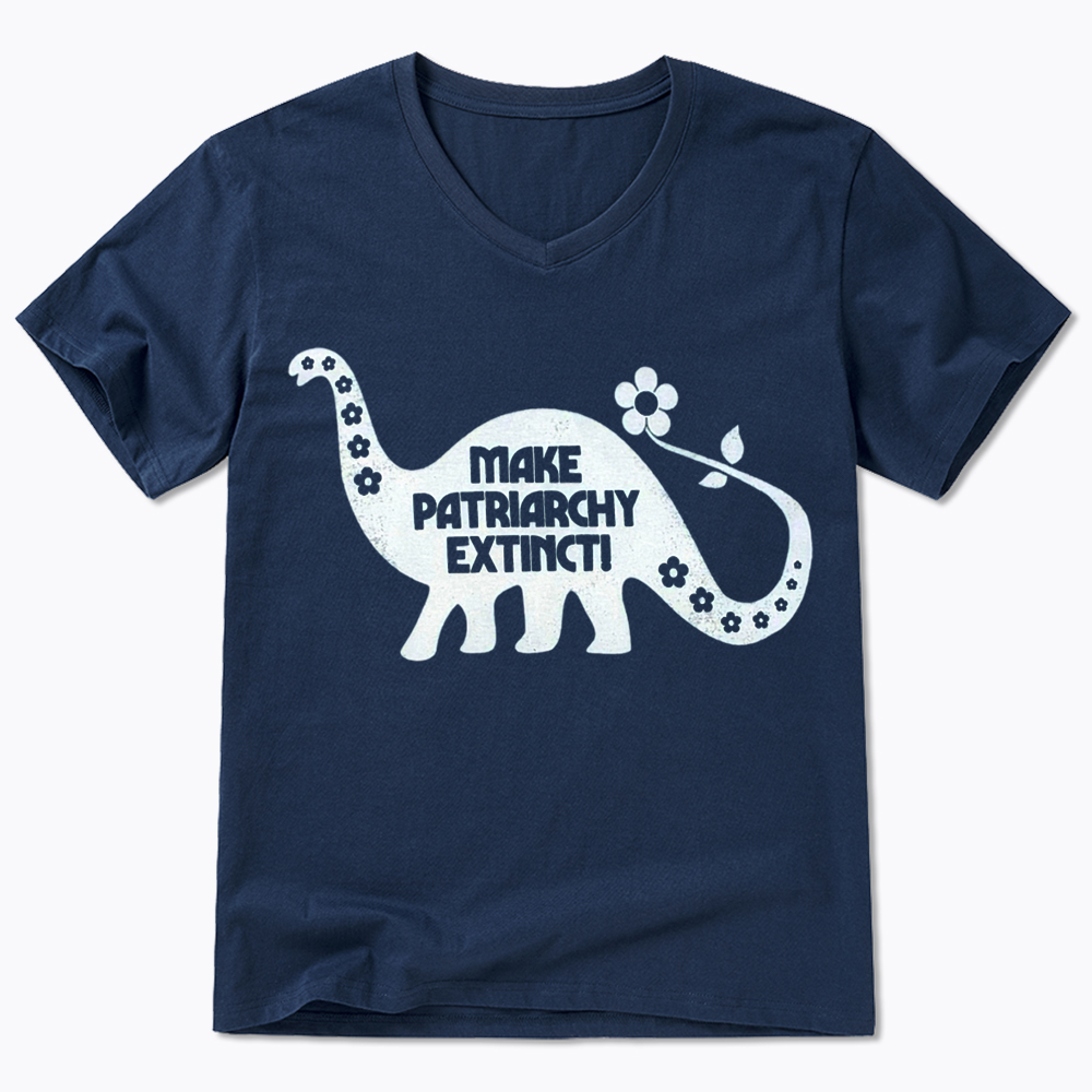 Make Patriarchy Extinct V-Neck Classic T-Shirt