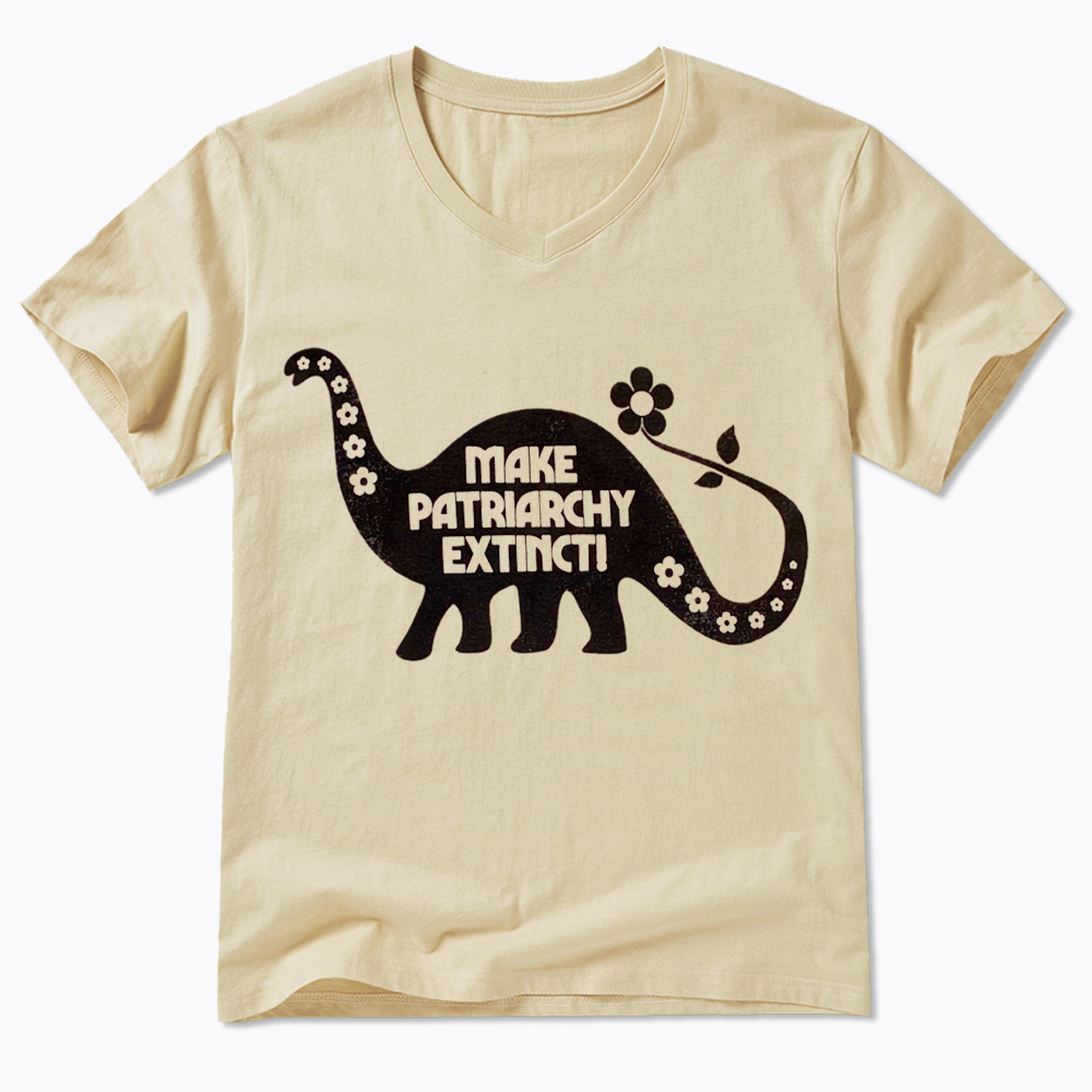 Make Patriarchy Extinct V-Neck Classic T-Shirt