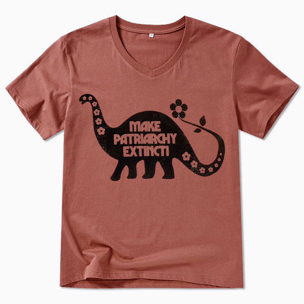 Make Patriarchy Extinct V-Neck Classic T-Shirt