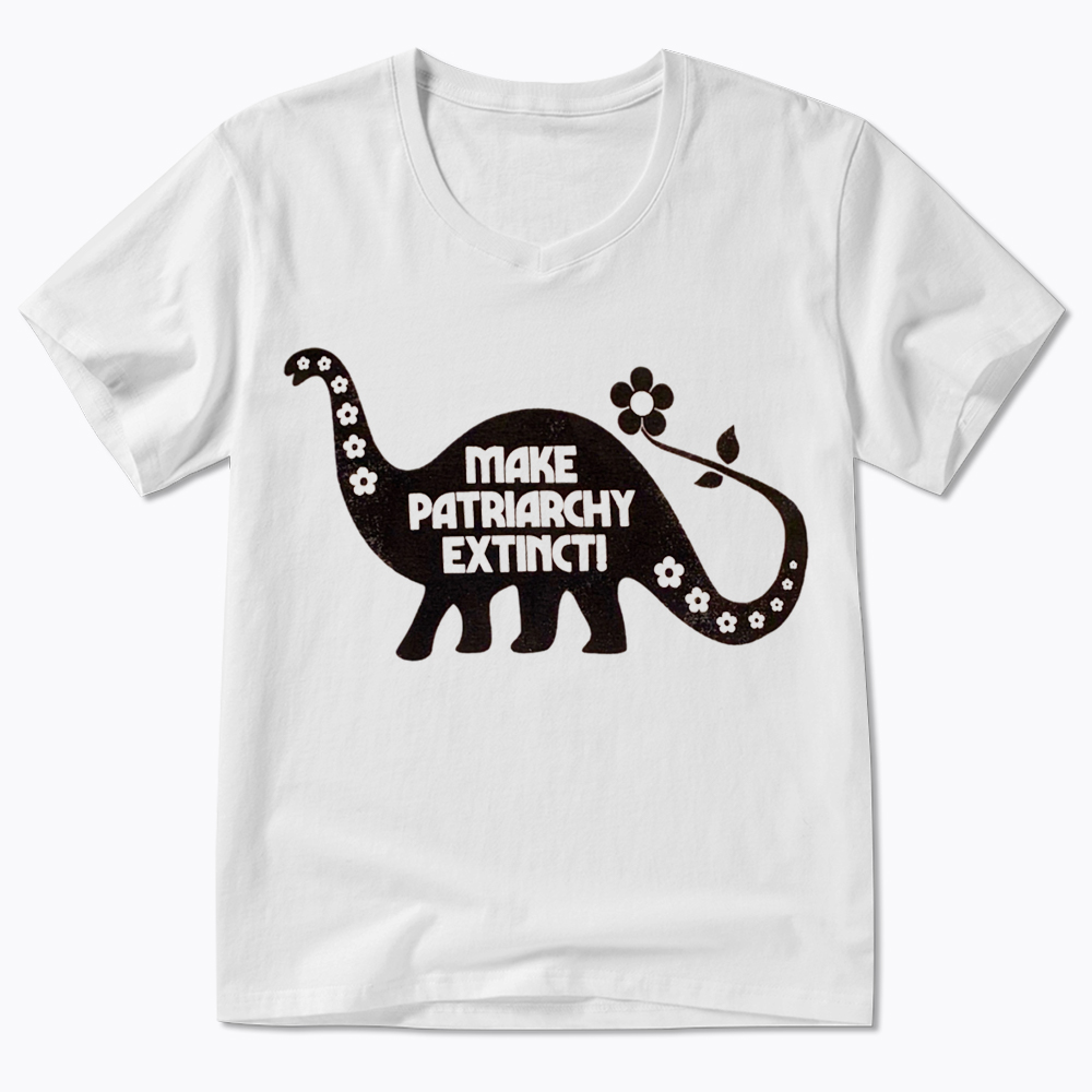 Make Patriarchy Extinct V-Neck Classic T-Shirt