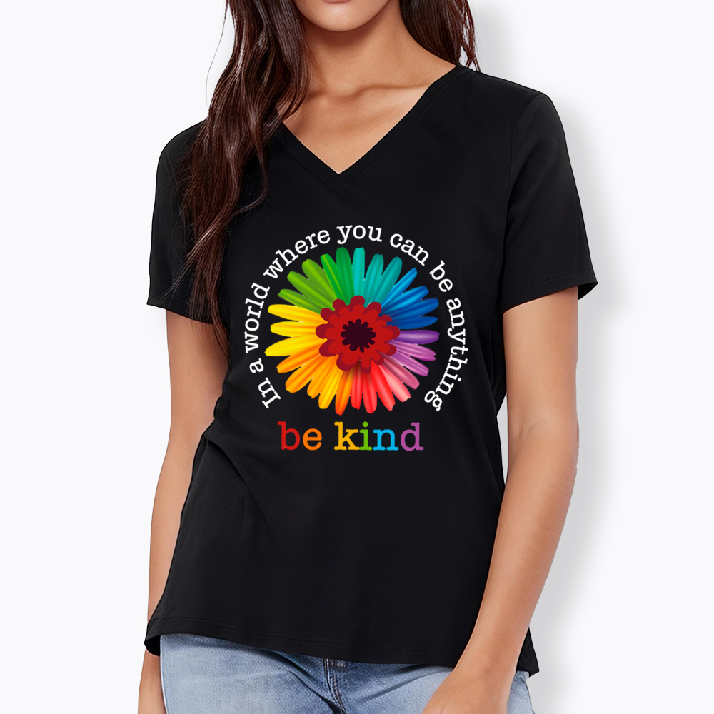 In a World Where You Can be Anything be Kind V-Neck Classic T-Shirt