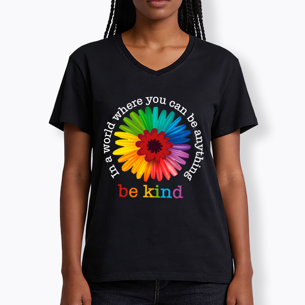 In a World Where You Can be Anything be Kind V-Neck Classic T-Shirt
