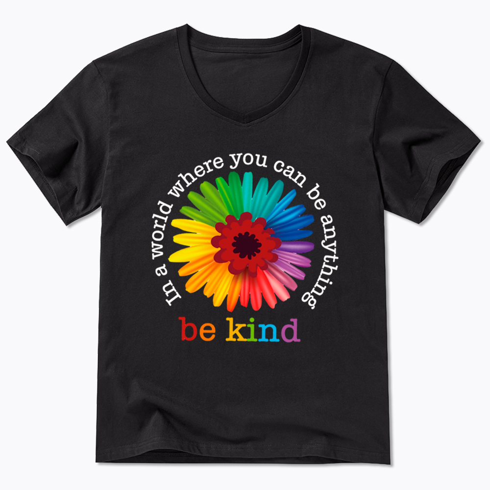 In a World Where You Can be Anything be Kind V-Neck Classic T-Shirt