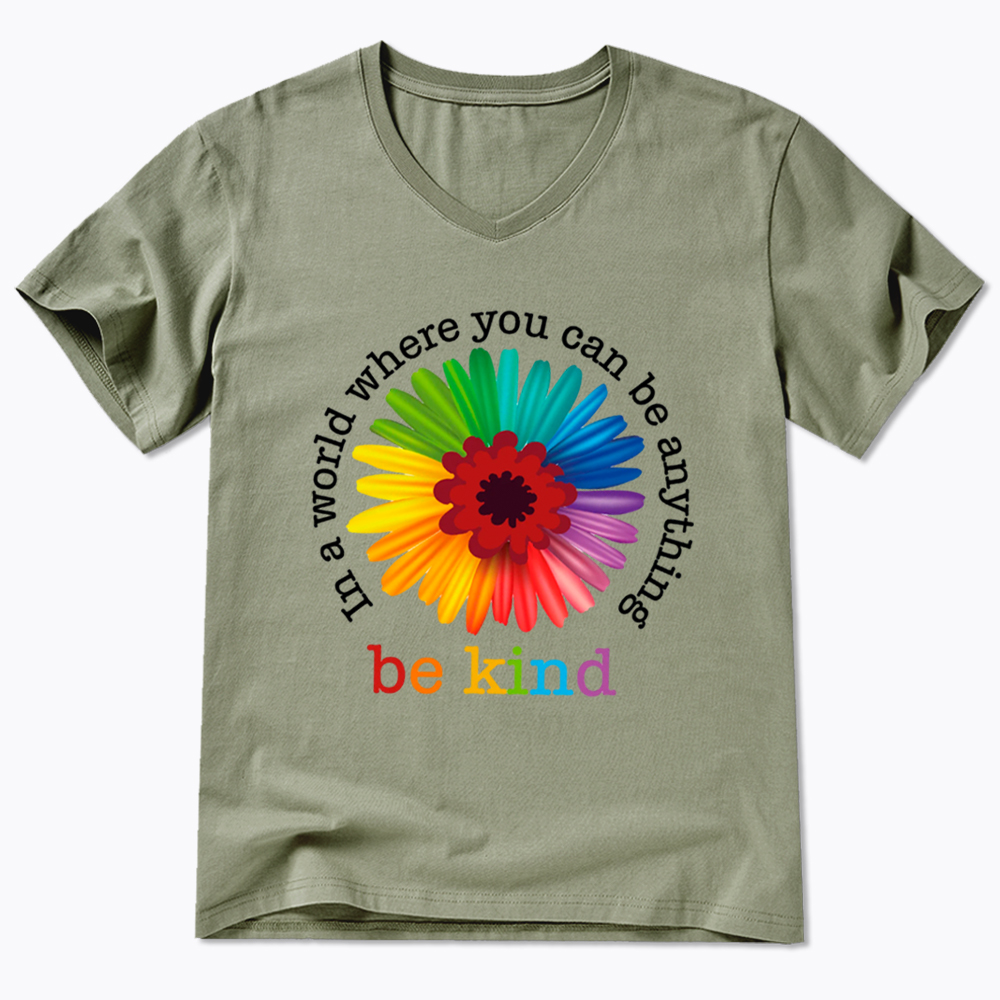 In a World Where You Can be Anything be Kind V-Neck Classic T-Shirt