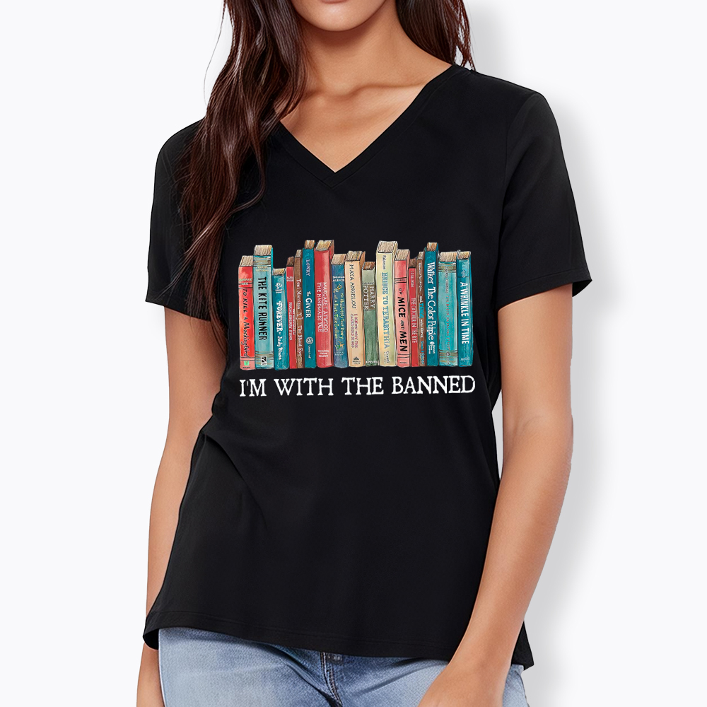 I'm With the Banned V-Neck Classic T-Shirt