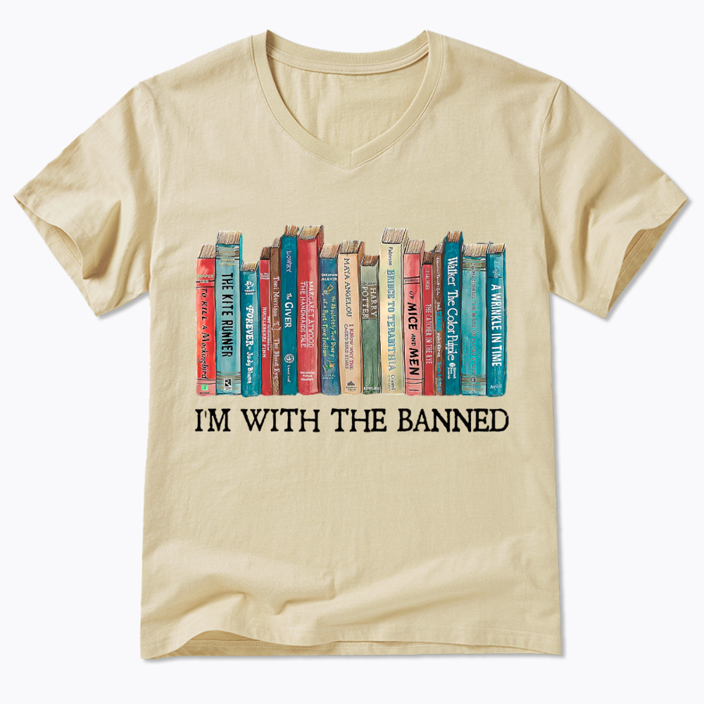 I'm With the Banned V-Neck Classic T-Shirt
