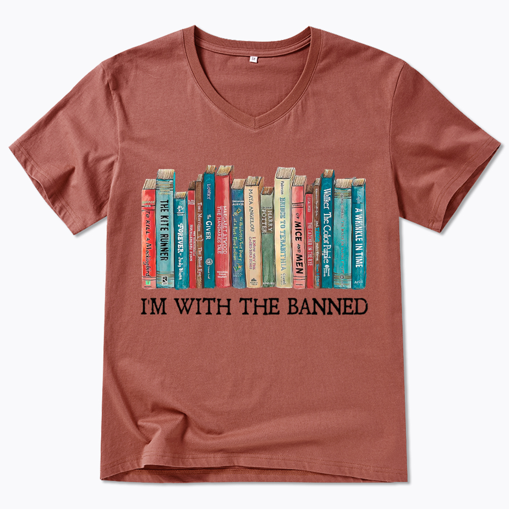 I'm With the Banned V-Neck Classic T-Shirt